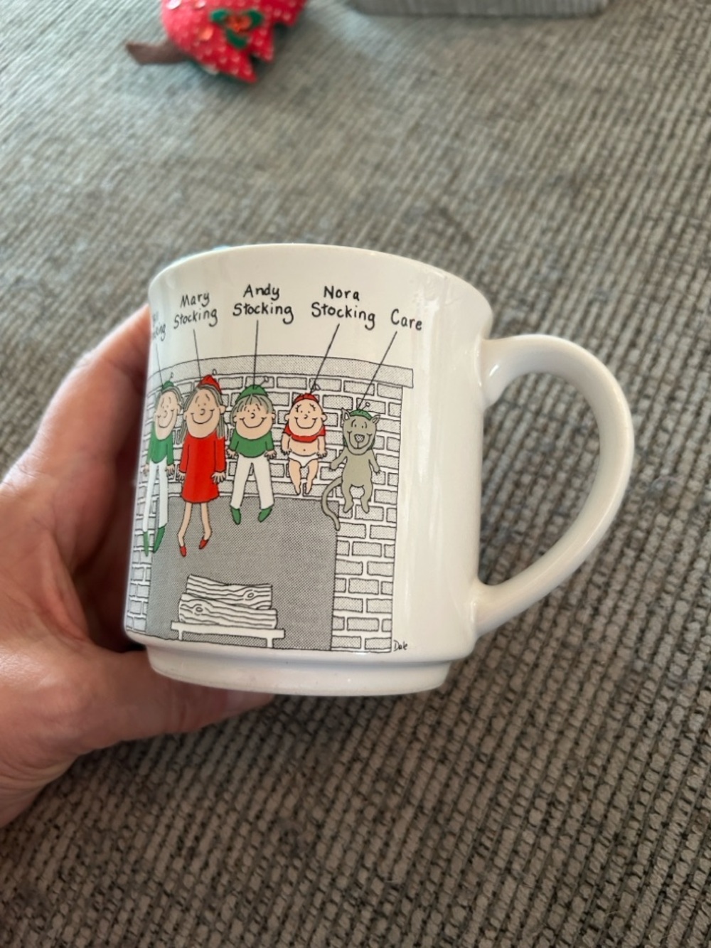 Vintage DALE Christmas Mug the stockings were hung by the chimney with care - Picture 8 of 10